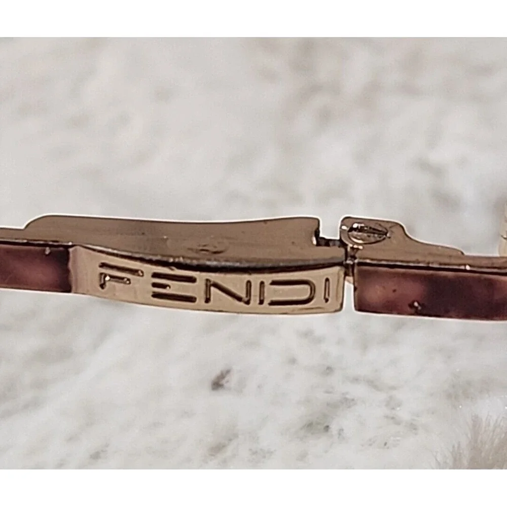 FENDI Sunglasses UNISEX Frames Only Made in Italy Marked 135 F543 52 17 Tortoise